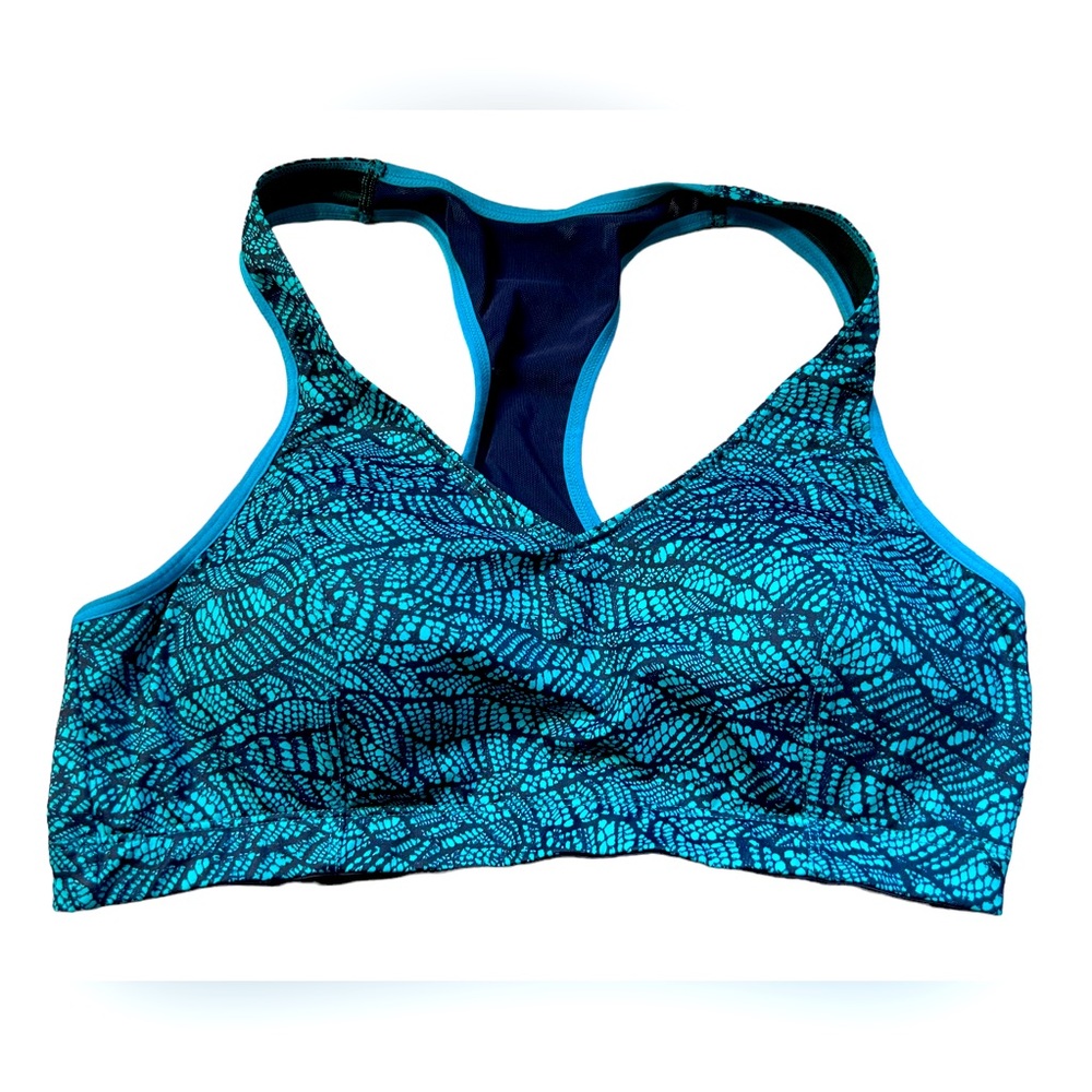 Brooks Moving Comfort Sports Bra Large Blue